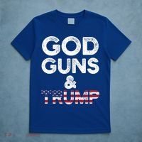 God Guns And Trump Cute Gift 2nd Amendment Pro Gun Meaningful Gift T-Shirt thumb 5
