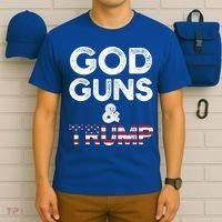 God Guns And Trump Cute Gift 2nd Amendment Pro Gun Meaningful Gift T-Shirt thumb 6