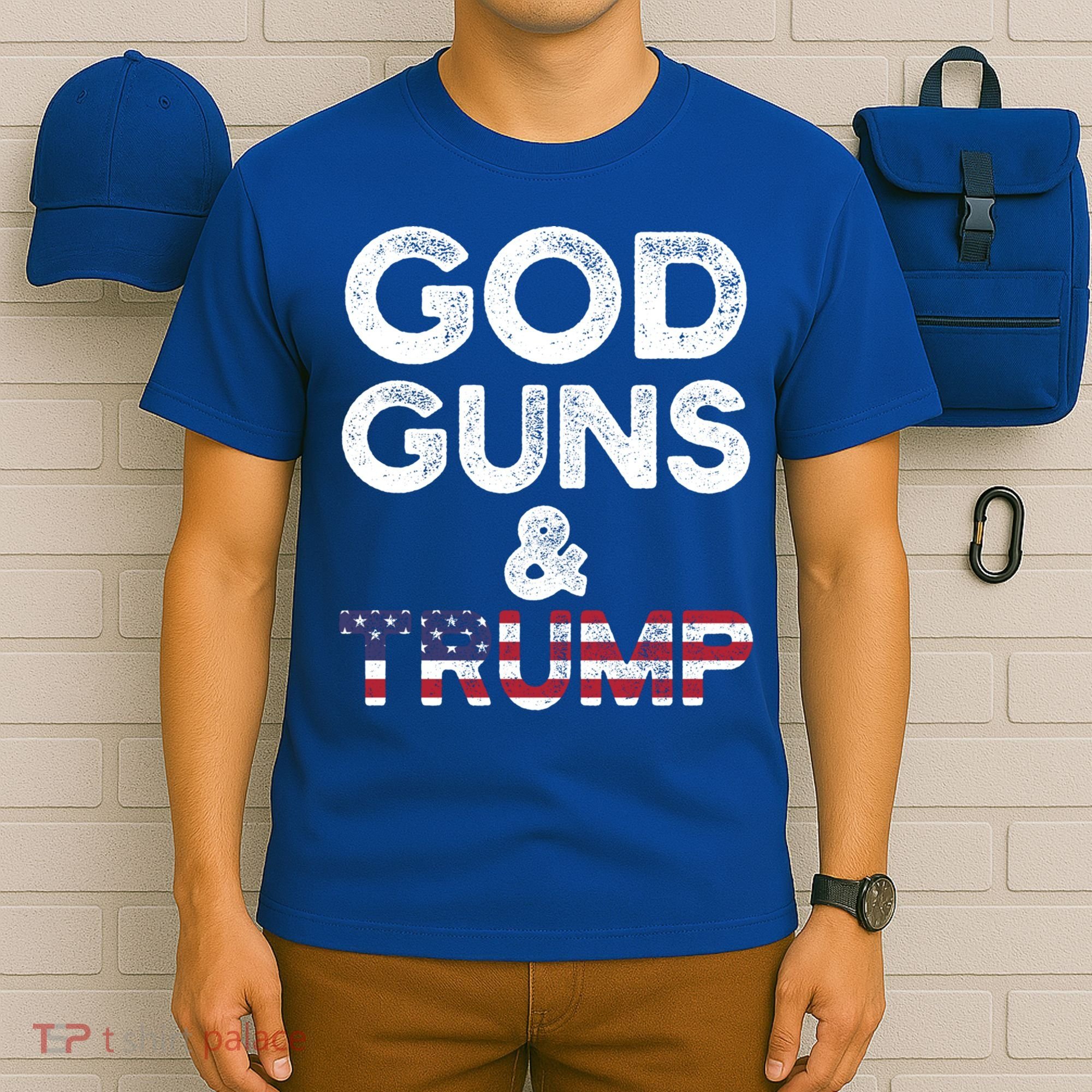 God Guns And Trump Cute Gift 2nd Amendment Pro Gun Meaningful Gift T-Shirt