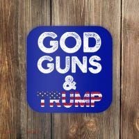 God Guns And Trump Cute Gift 2nd Amendment Pro Gun Meaningful Gift Coaster thumb 0