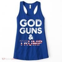 God Guns And Trump Cute Gift 2nd Amendment Pro Gun Meaningful Gift Women's Tank Top thumb 0