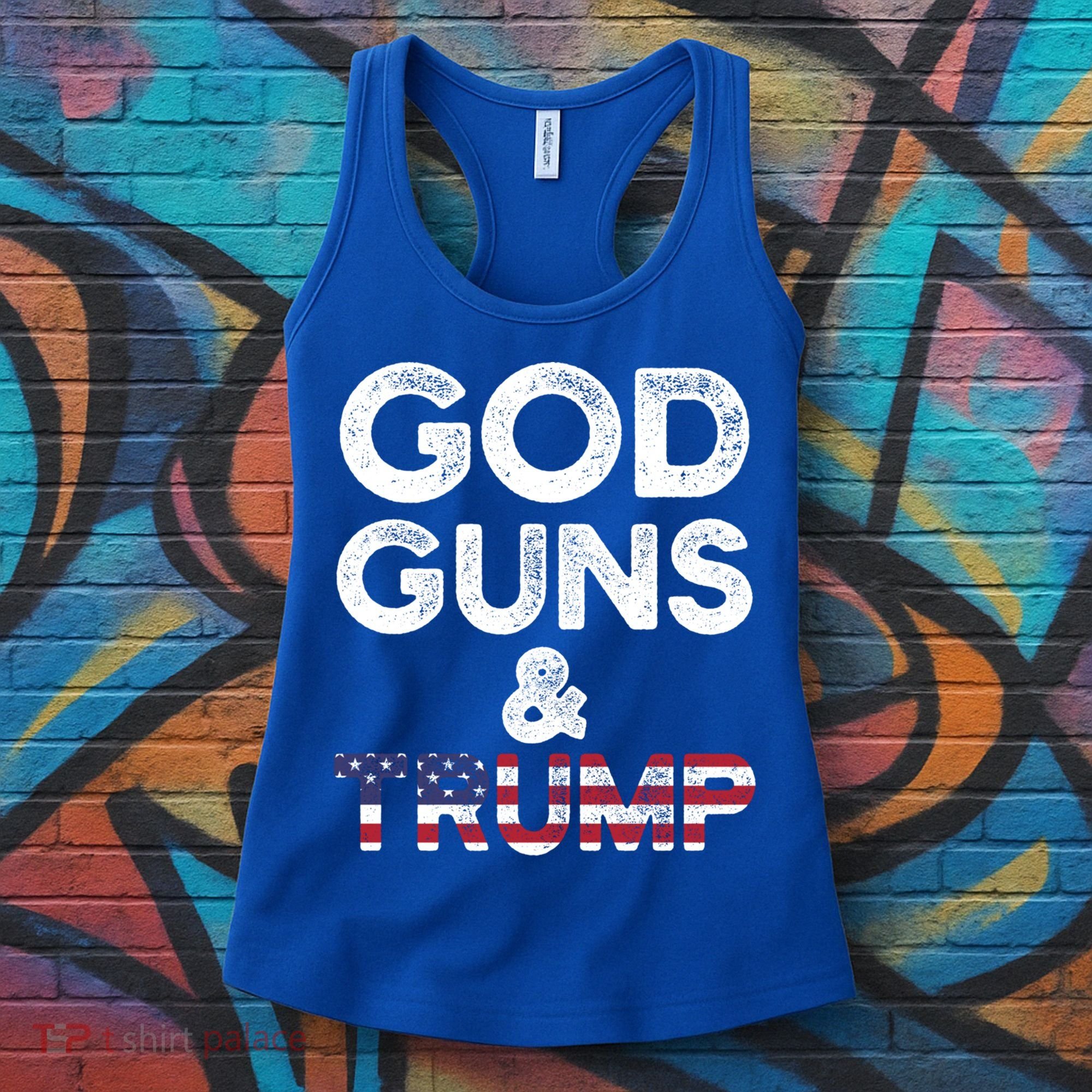 God Guns And Trump Cute Gift 2nd Amendment Pro Gun Meaningful Gift Women's Tank Top