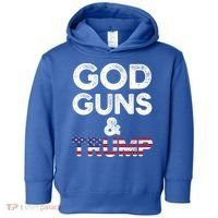 God Guns And Trump Cute Gift 2nd Amendment Pro Gun Meaningful Gift Toddler Hoodie thumb 0