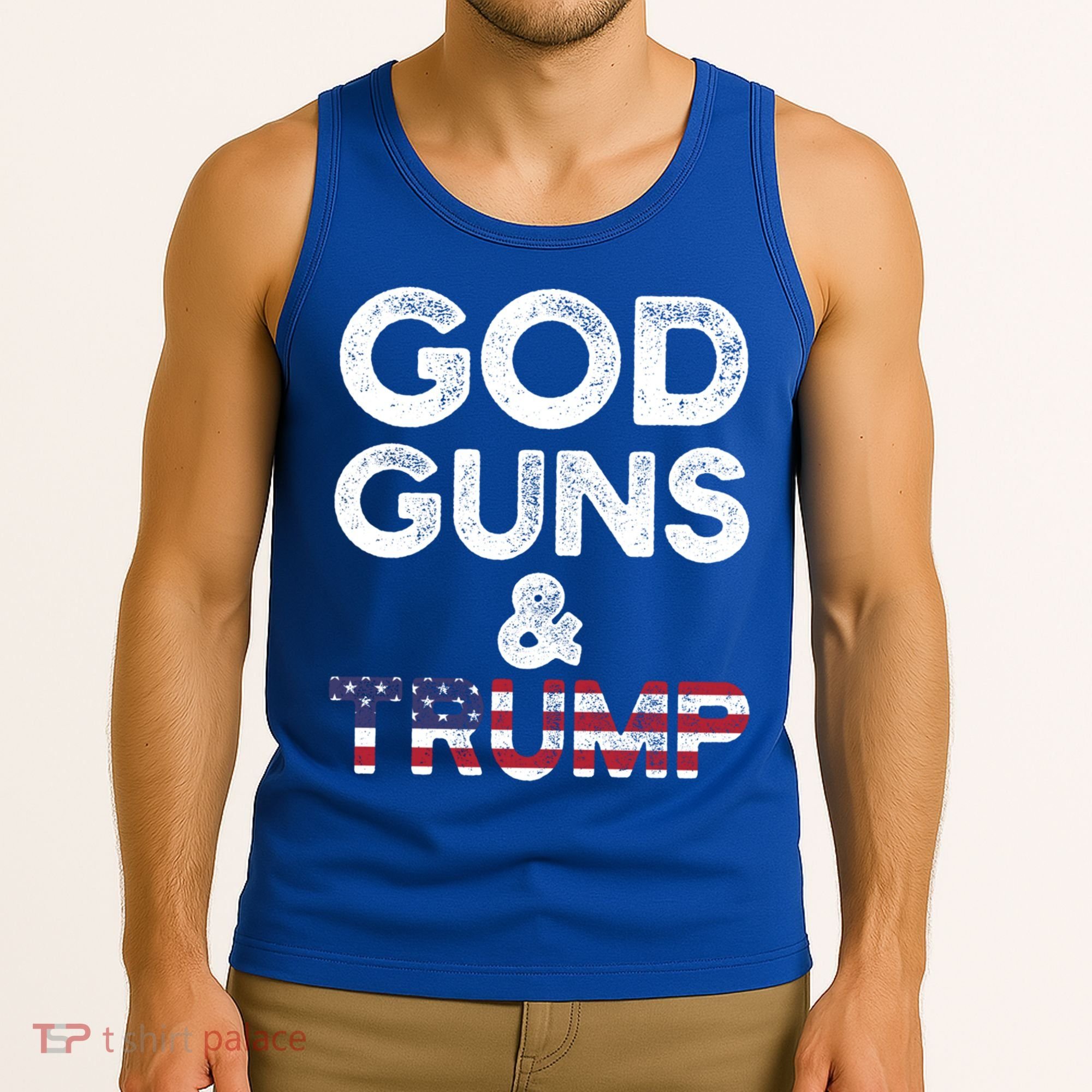 God Guns And Trump Cute Gift 2nd Amendment Pro Gun Meaningful Gift Tank Top