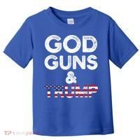 God Guns And Trump Cute Gift 2nd Amendment Pro Gun Meaningful Gift Toddler T-Shirt thumb 0