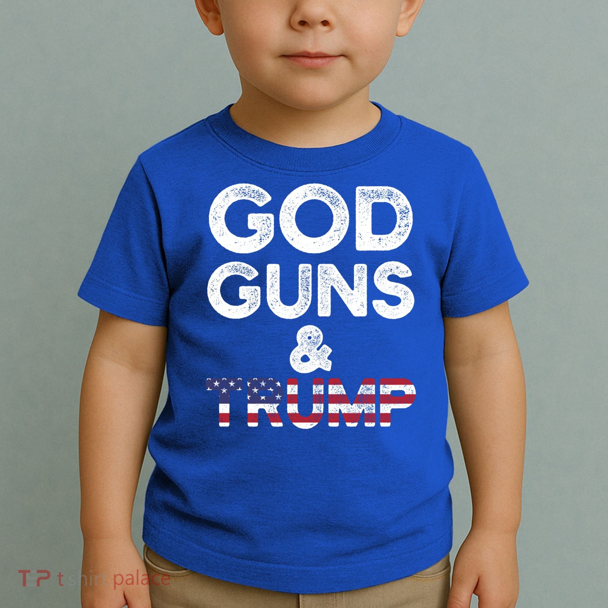 God Guns And Trump Cute Gift 2nd Amendment Pro Gun Meaningful Gift Toddler T-Shirt