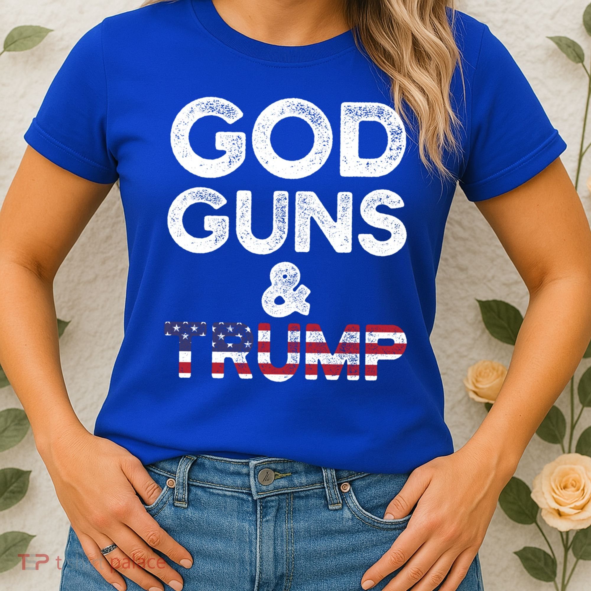 God Guns And Trump Cute Gift 2nd Amendment Pro Gun Meaningful Gift Women's T-Shirt
