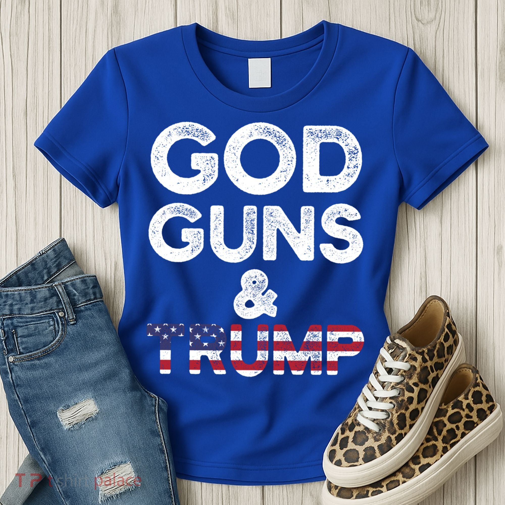 God Guns And Trump Cute Gift 2nd Amendment Pro Gun Meaningful Gift Women's T-Shirt