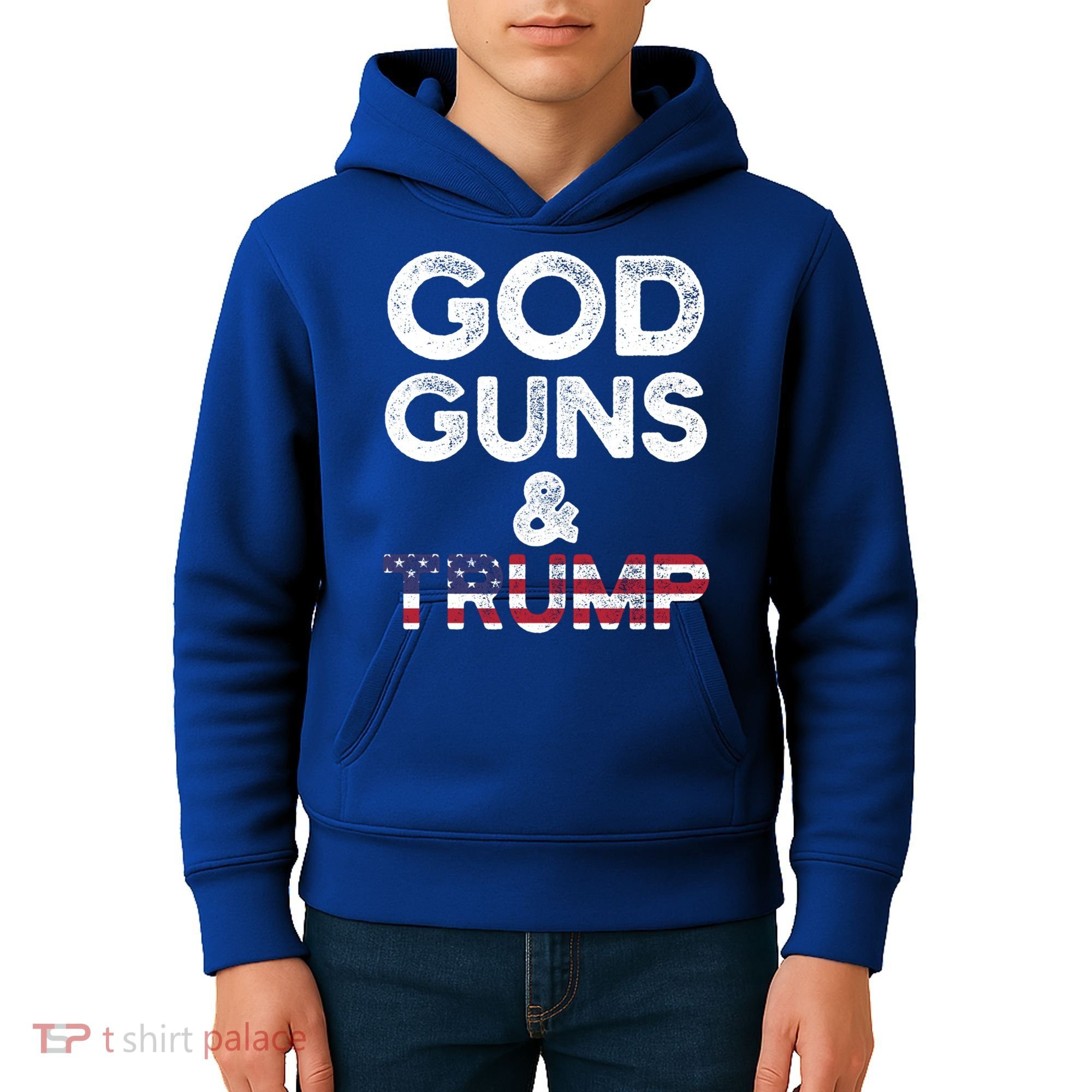 God Guns And Trump Cute Gift 2nd Amendment Pro Gun Meaningful Gift Kids Hoodie