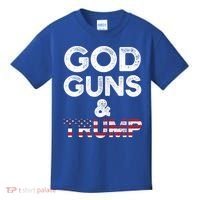 God Guns And Trump Cute Gift 2nd Amendment Pro Gun Meaningful Gift Kids T-Shirt thumb 0