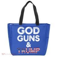 God Guns And Trump Cute Gift 2nd Amendment Pro Gun Meaningful Gift Tote Bag thumb 0