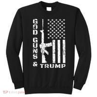 God Guns And Trump 2nd Amendment Flag AR15 Sweatshirt thumb 0