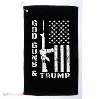 God Guns And Trump 2nd Amendment Flag AR15 Golf Towel thumb 0