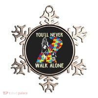 Great Gift Autism Mom You Will Never Walk-Alone Support Autism Son  Ornament thumb 0