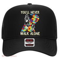 Great Gift Autism Mom You Will Never Walk-Alone Support Autism Son  Hat thumb 0