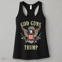 God Guns And Trump 2nd Amendment Flag Ar15 American Flag 2042 Women's Tank Top thumb 3