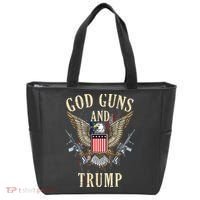 God Guns And Trump 2nd Amendment Flag Ar15 American Flag 2042 Tote Bag thumb 0