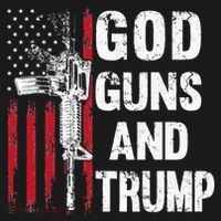 God Guns And Trump 2nd Amendment Flag AR15 American Flag Long Sleeve Shirt thumb 2