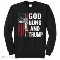 God Guns And Trump 2nd Amendment Flag AR15 American Flag Sweatshirt thumb 0