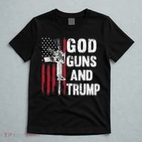 God Guns And Trump 2nd Amendment Flag AR15 American Flag T-Shirt thumb 5