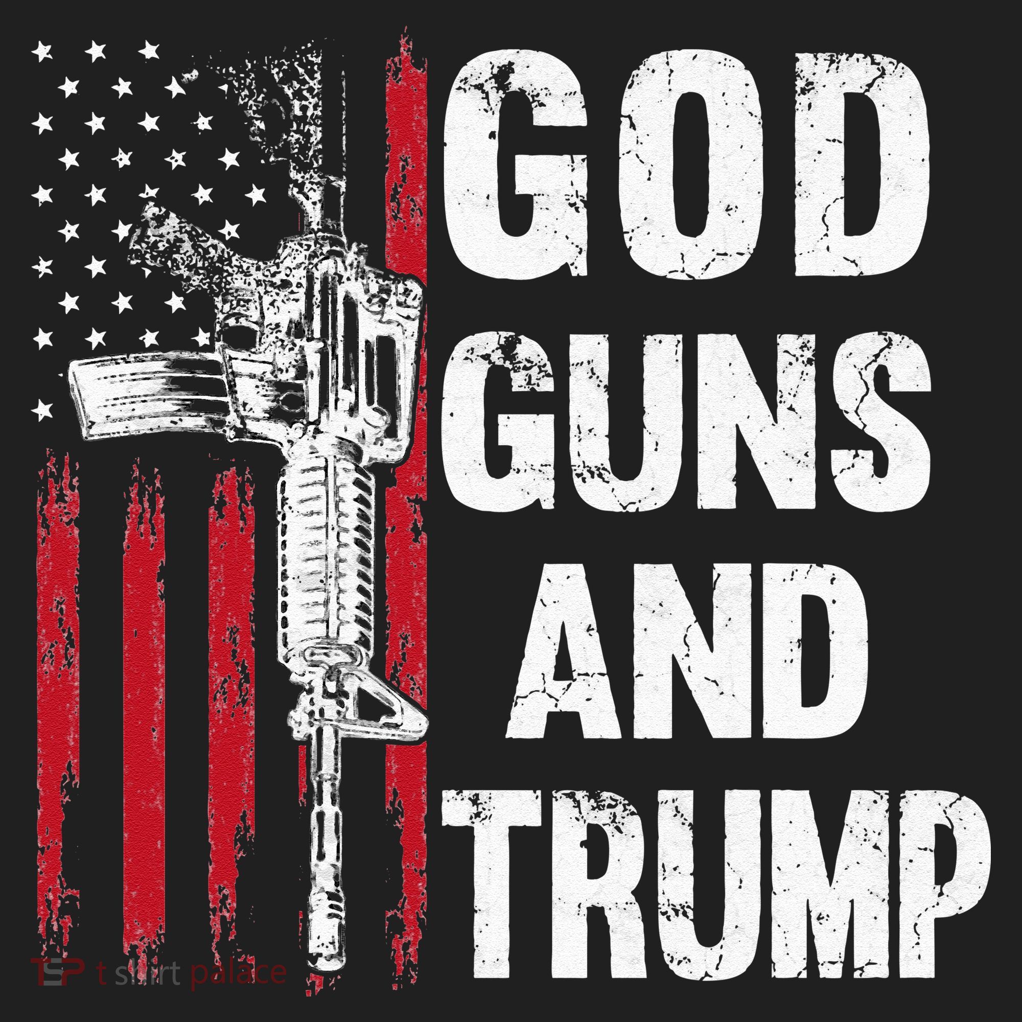 God Guns And Trump 2nd Amendment Flag AR15 American Flag Hat