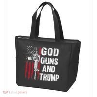 God Guns And Trump 2nd Amendment Flag AR15 American Flag Tote Bag thumb 3