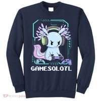 Gamesolotl Gamer Axolotl Funny Cute Sweatshirt thumb 0