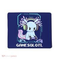 Gamesolotl Gamer Axolotl Funny Cute Mousepad thumb 0