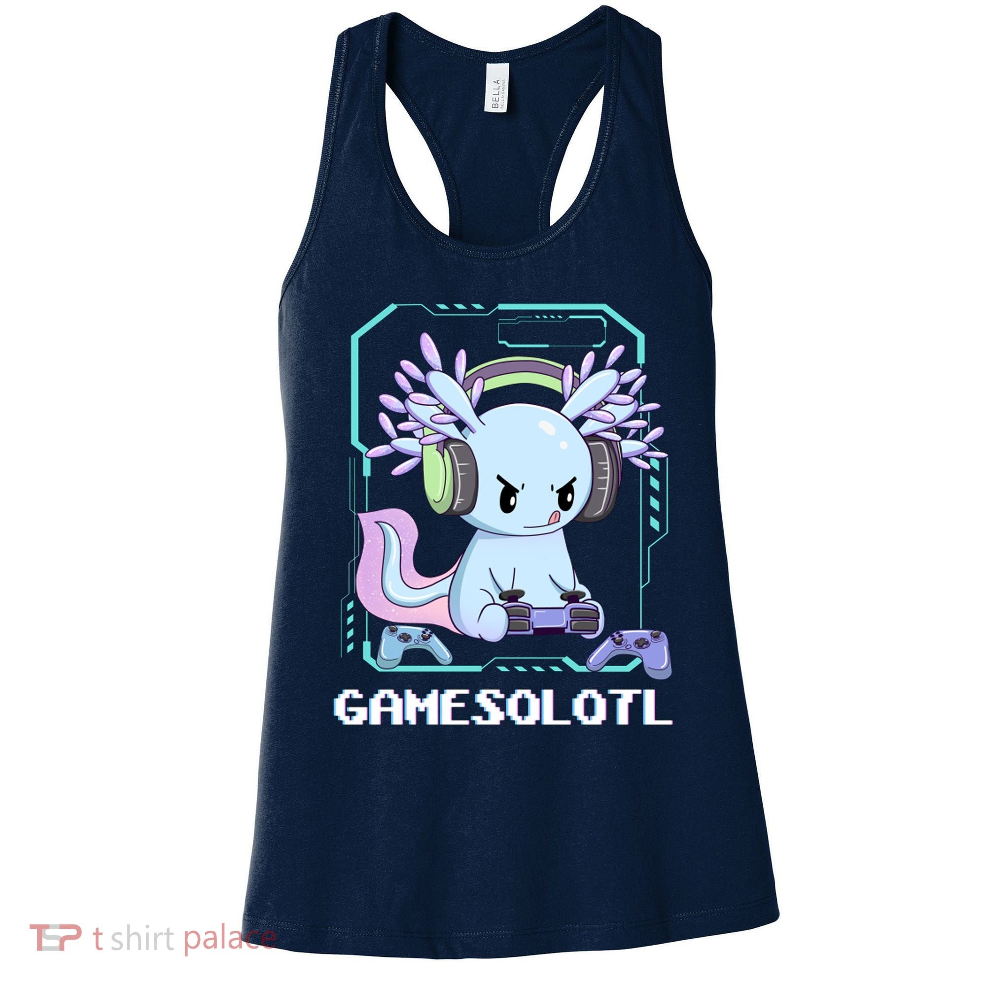 Gamesolotl Gamer Axolotl Funny Cute Women's Tank Top
