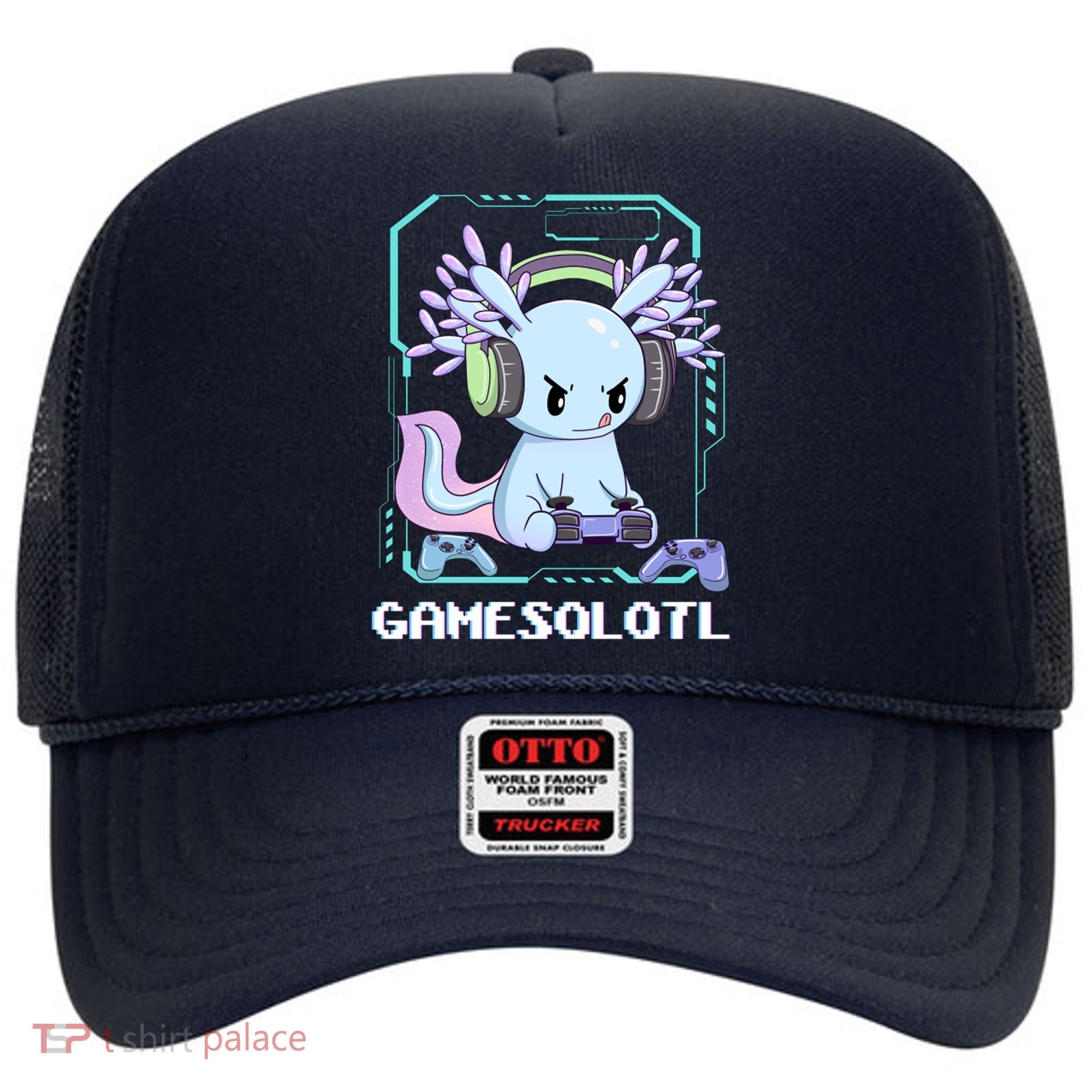 Gamesolotl Gamer Axolotl Funny Cute Hat