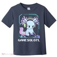 Gamesolotl Gamer Axolotl Funny Cute Toddler T-Shirt thumb 0