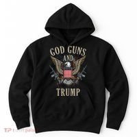 God Guns And Trump 2nd Amendment Flag Ar15 American Flag Hoodie thumb 0