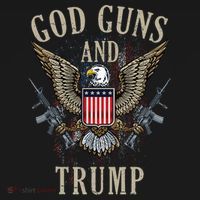 God Guns And Trump 2nd Amendment Flag Ar15 American Flag Sweatshirt thumb 3
