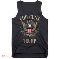 God Guns And Trump 2nd Amendment Flag Ar15 American Flag Tank Top thumb 0
