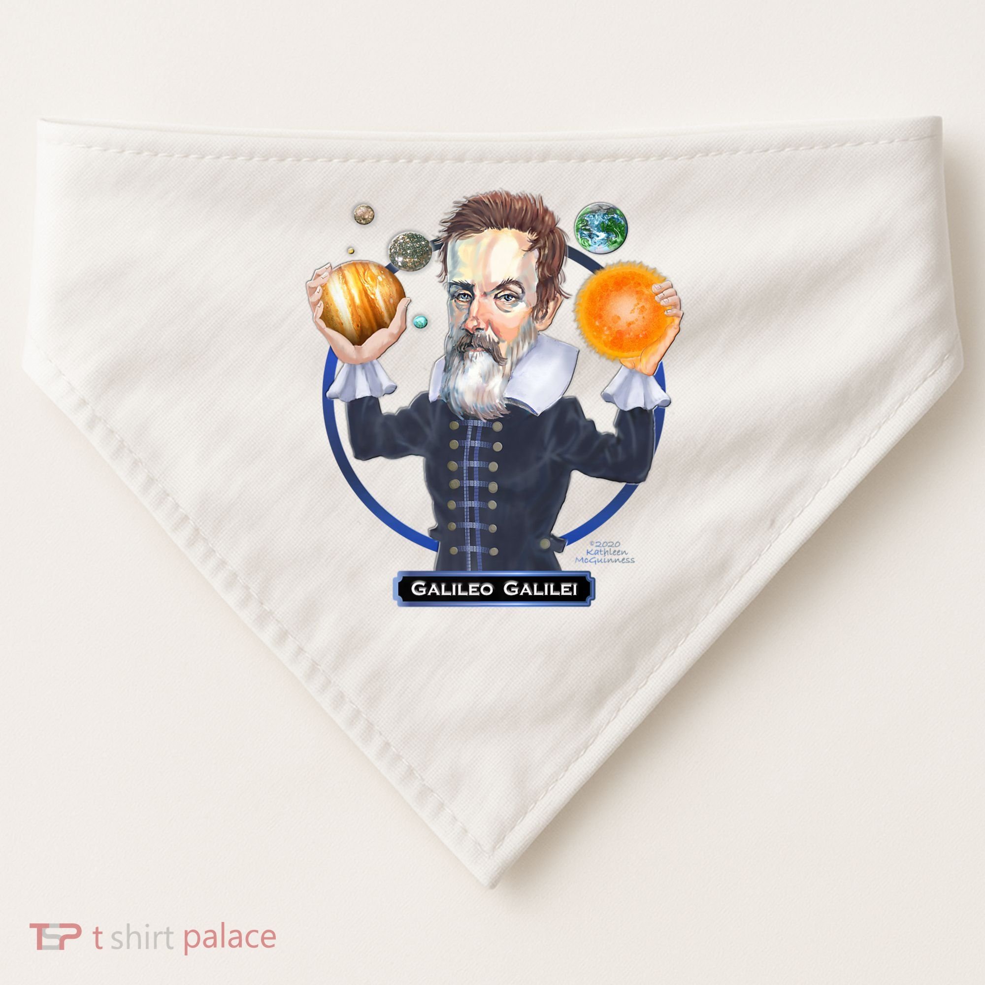 Galileo Galilei Astronomer USA-Made Doggie Bandana