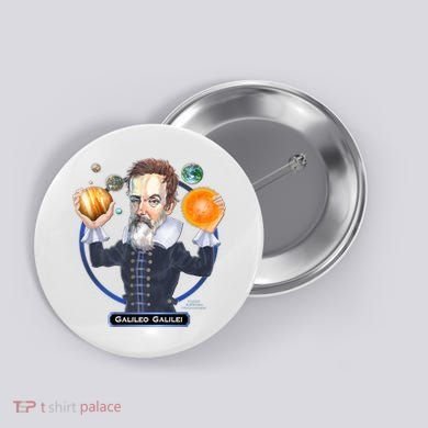 Galileo Galilei Astronomer Button