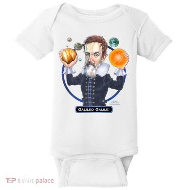 Galileo Galilei Astronomer Baby Bodysuit