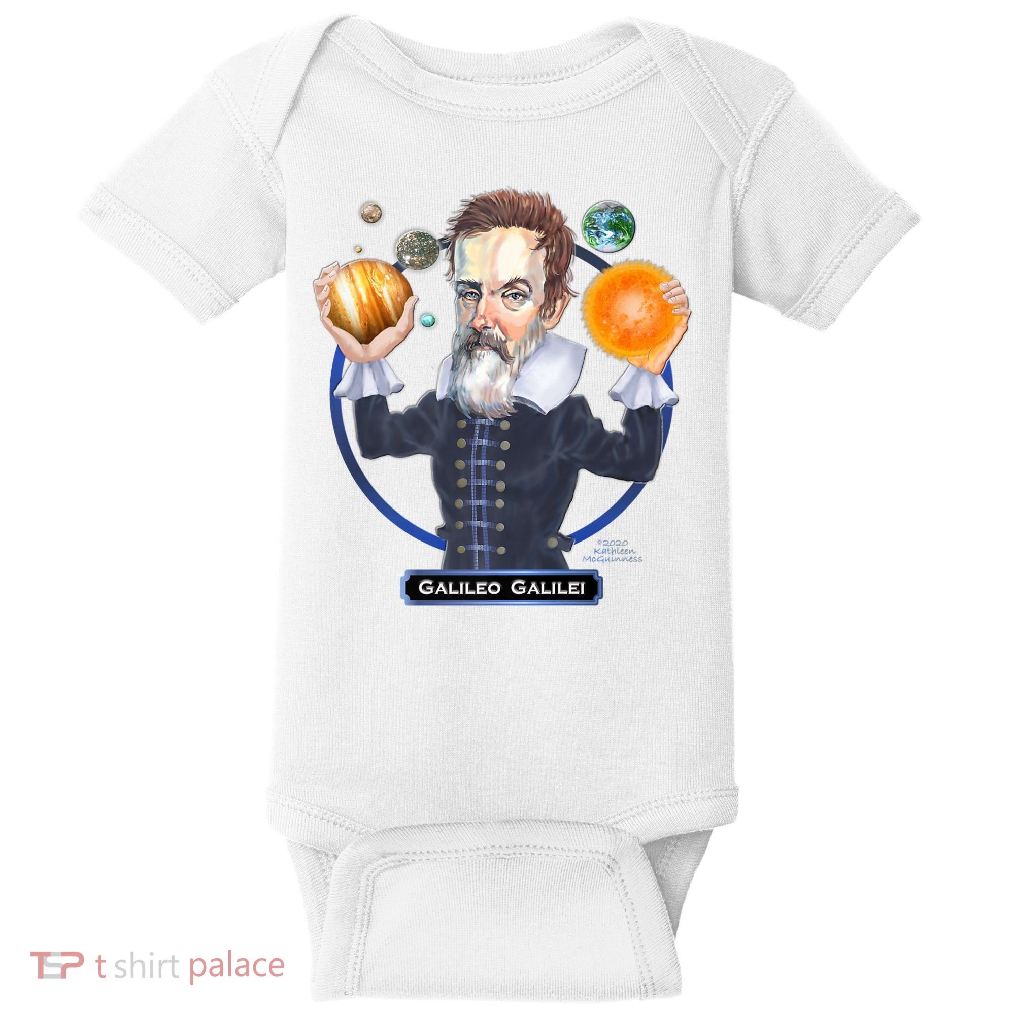 Galileo Galilei Astronomer Baby Bodysuit