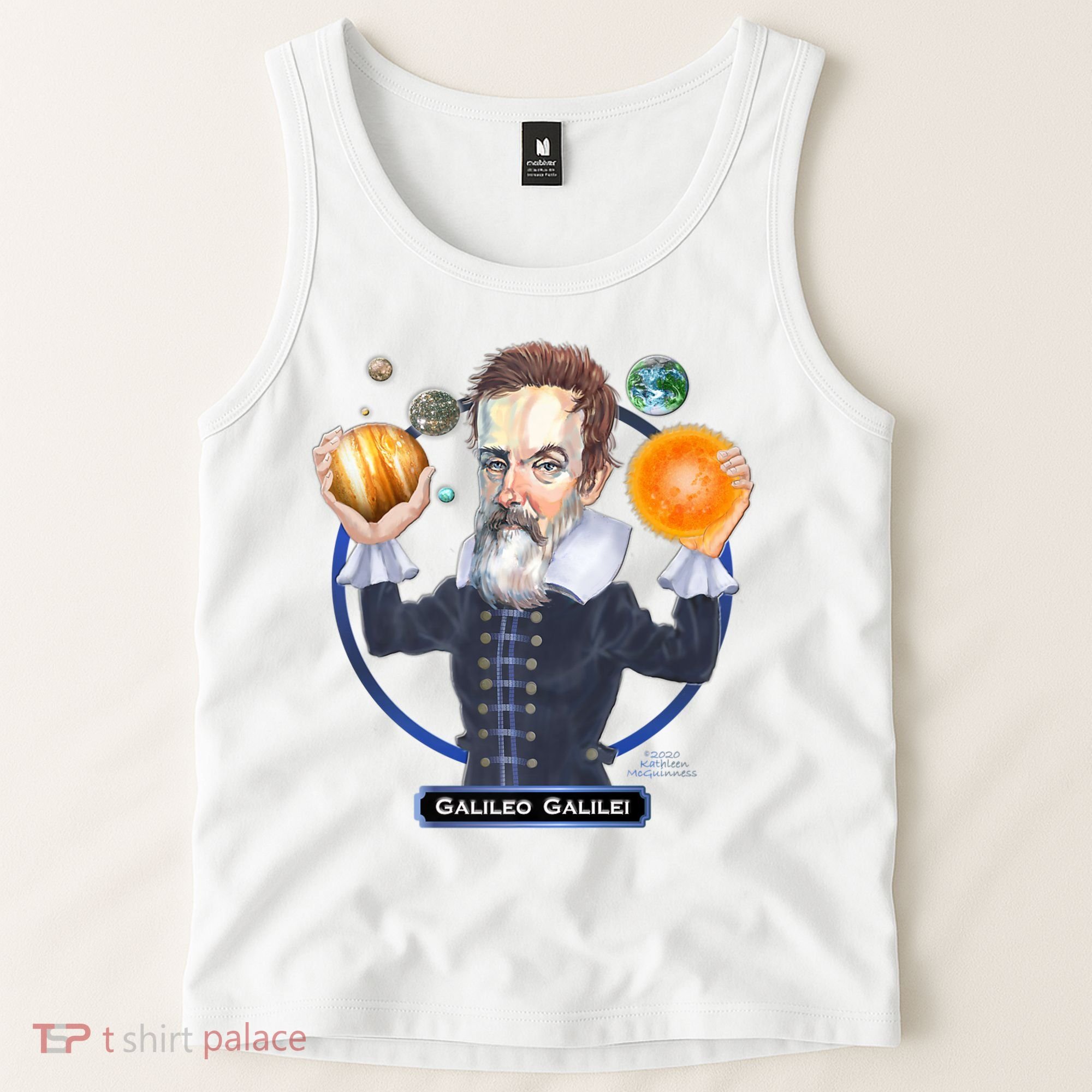 Galileo Galilei Astronomer Tank Top