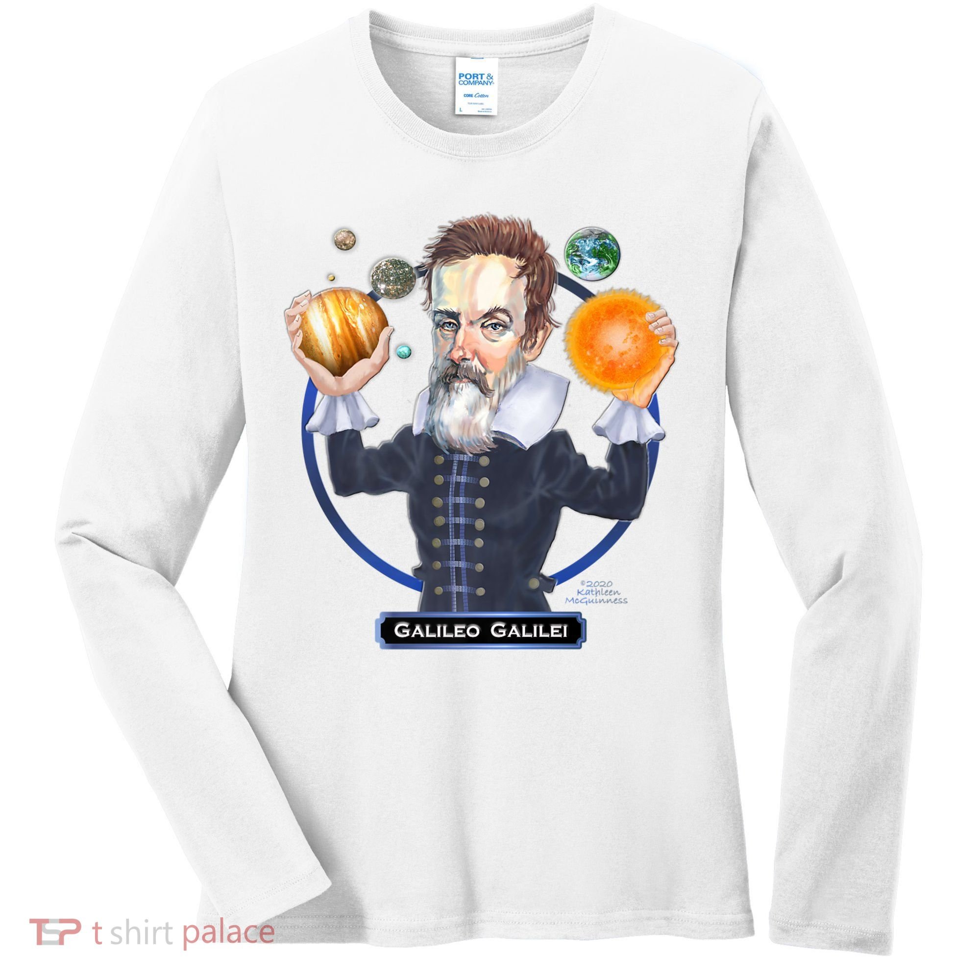 Galileo Galilei Astronomer Women's Long Sleeve Shirt