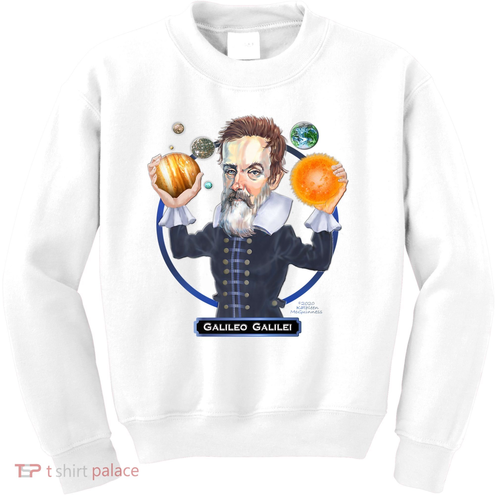 Galileo Galilei Astronomer Kids Sweatshirt