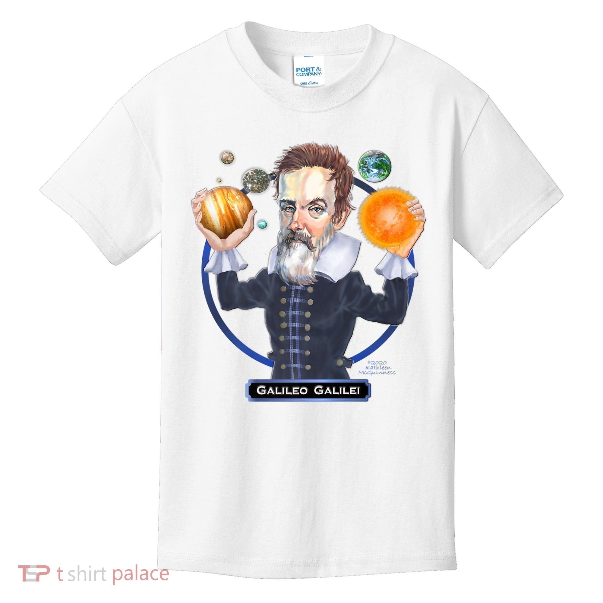 Galileo Galilei Astronomer Kids T-Shirt