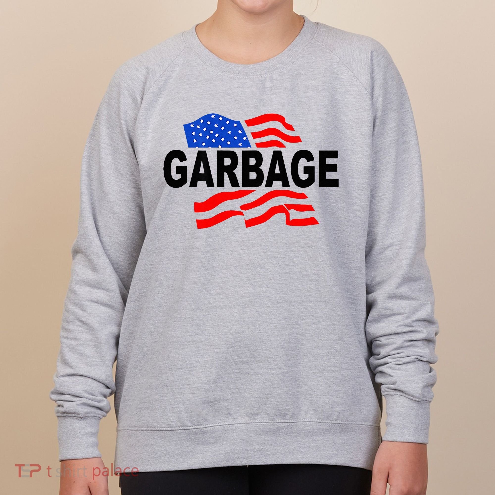 Garbage Garbage America Flag Women's Sweatshirt