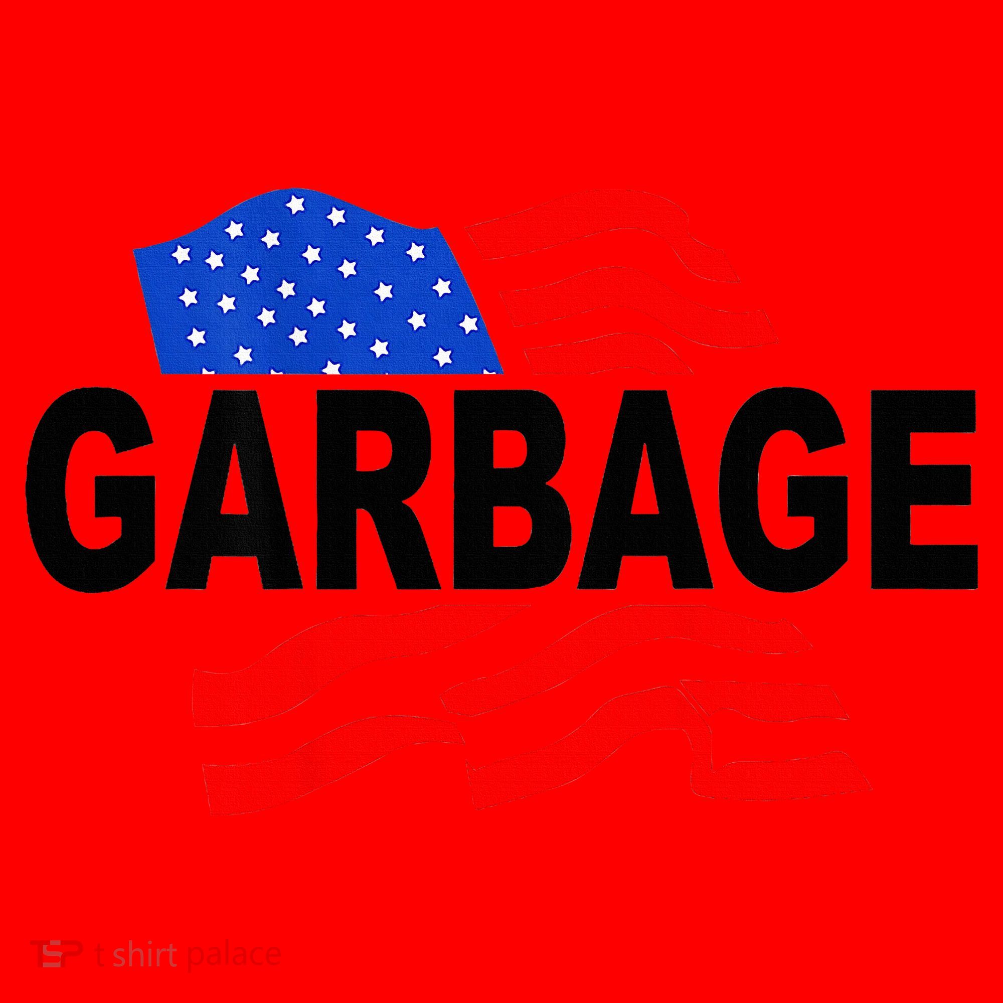 Garbage Garbage America Flag Santa Hat