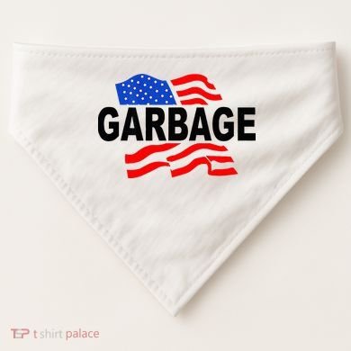Garbage Garbage America Flag USA-Made Doggie Bandana