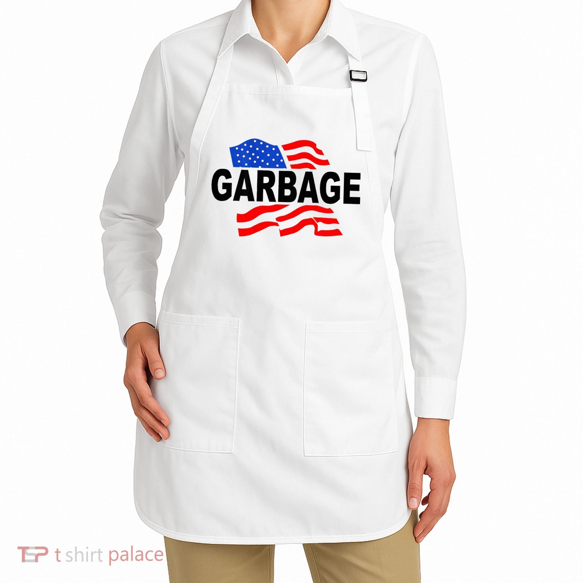 Garbage Garbage America Flag Apron