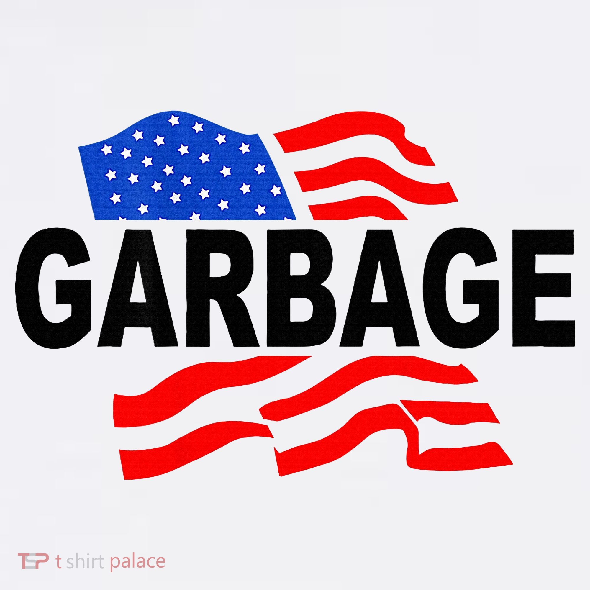 Garbage Garbage America Flag Polo