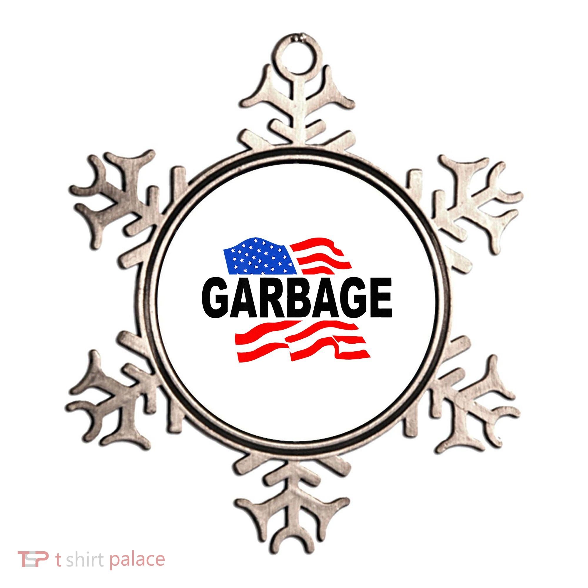 Garbage Garbage America Flag Ornament