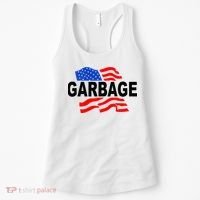 Garbage Garbage America Flag Women's Tank Top thumb 0