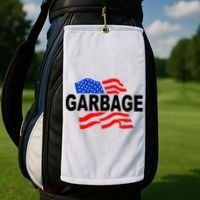 Garbage Garbage America Flag Golf Towel thumb 2